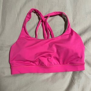 Hot pink lululemon Energy bra